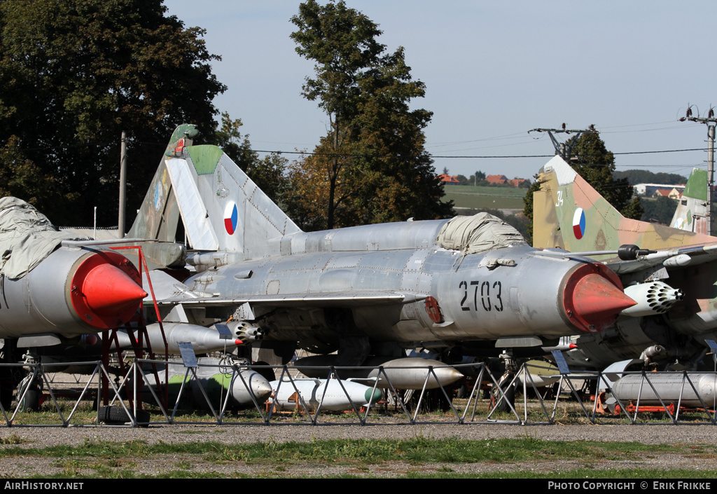 Aircraft Photo of 2703 | Mikoyan-Gurevich MiG-21MA | Czechia - Air Force | AirHistory.net #646058