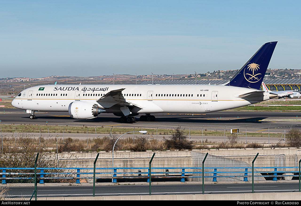 Aircraft Photo of HZ-ARB | Boeing 787-9 Dreamliner | Saudia - Saudi Arabian Airlines | AirHistory.net #646068