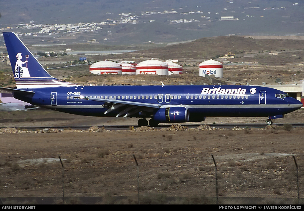 Aircraft Photo of OY-SEB | Boeing 737-8Q8 | Britannia Nordic | AirHistory.net #646143