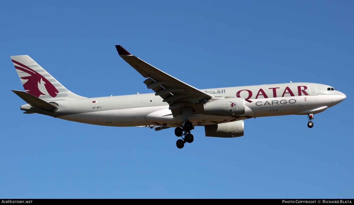 Aircraft Photo of A7-AFJ | Airbus A330-243F | Qatar Airways Cargo | AirHistory.net #646181