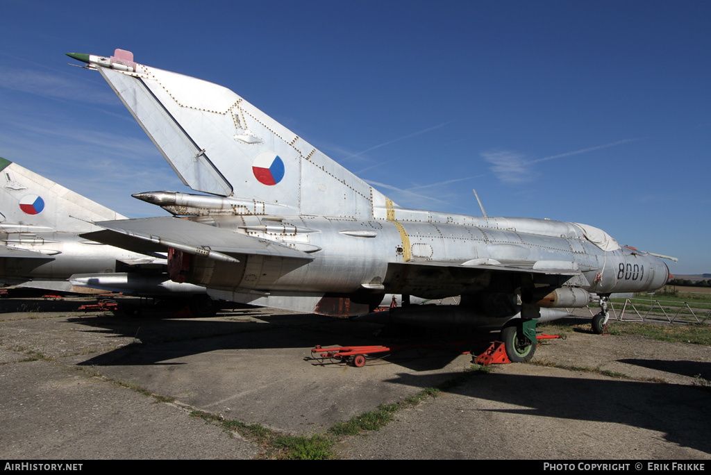 Aircraft Photo of 8001 | Mikoyan-Gurevich MiG-21PFM | Czechoslovakia - Air Force | AirHistory.net #646201