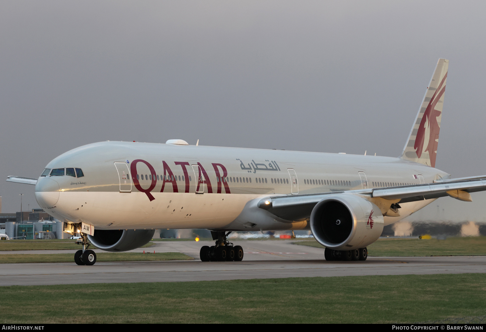 Aircraft Photo of A7-BAW | Boeing 777-3DZ/ER | Qatar Airways | AirHistory.net #646214