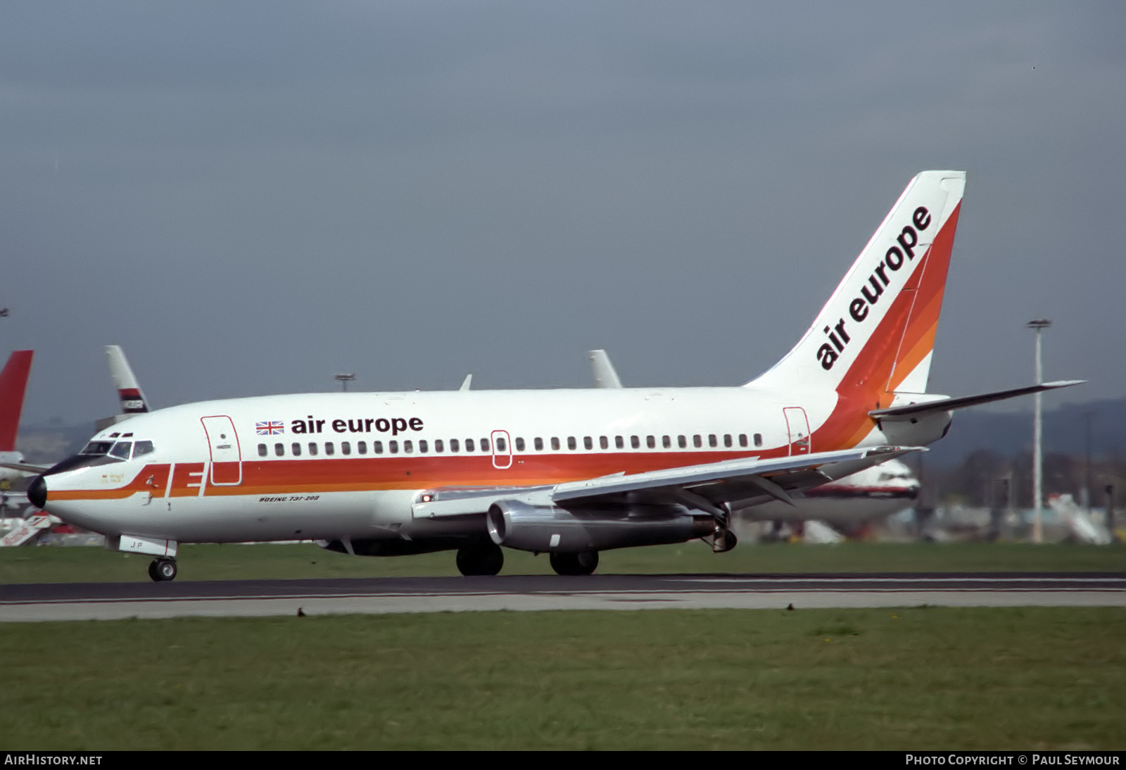 Aircraft Photo of G-BRJP | Boeing 737-2S3/Adv | Air Europe | AirHistory.net #646229