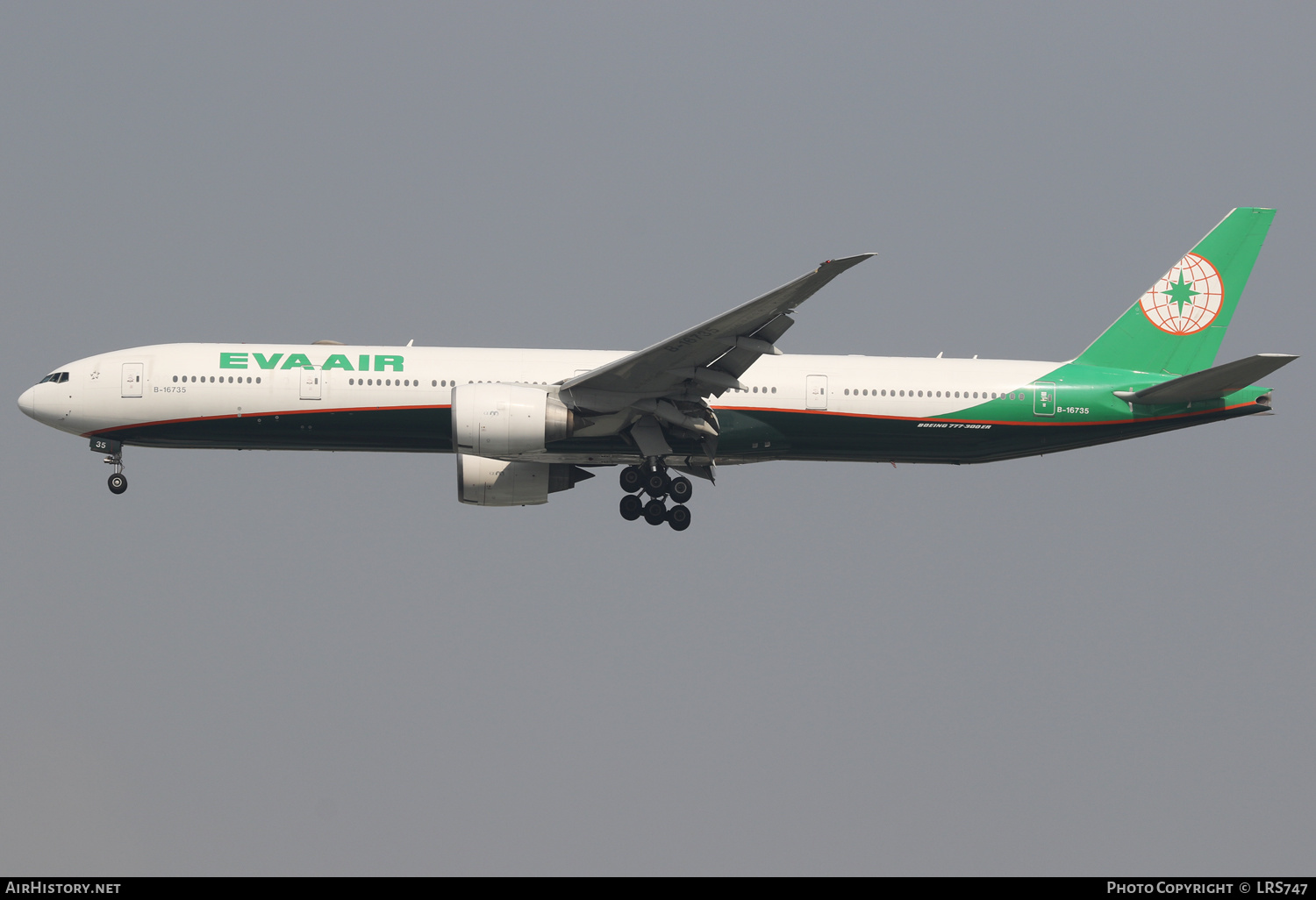 Aircraft Photo of B-16735 | Boeing 777-300/ER | EVA Air | AirHistory.net #646240