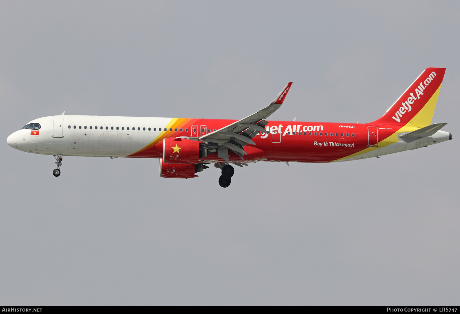 Aircraft Photo of VN-A521 | Airbus A321-271NX | VietJet Air | AirHistory.net #646243