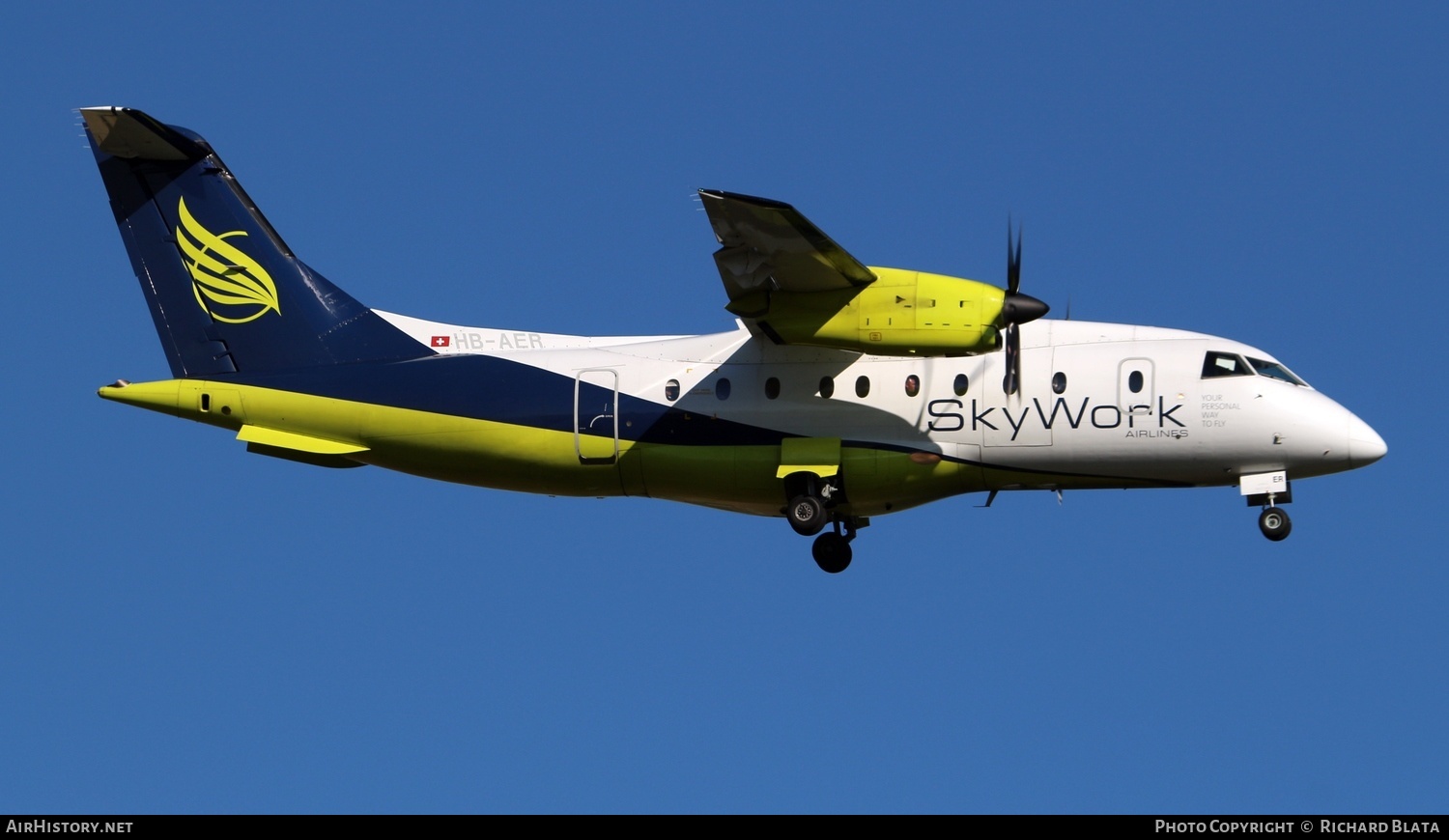 Aircraft Photo of HB-AER | Dornier 328-110 | SkyWork Airlines | AirHistory.net #646283