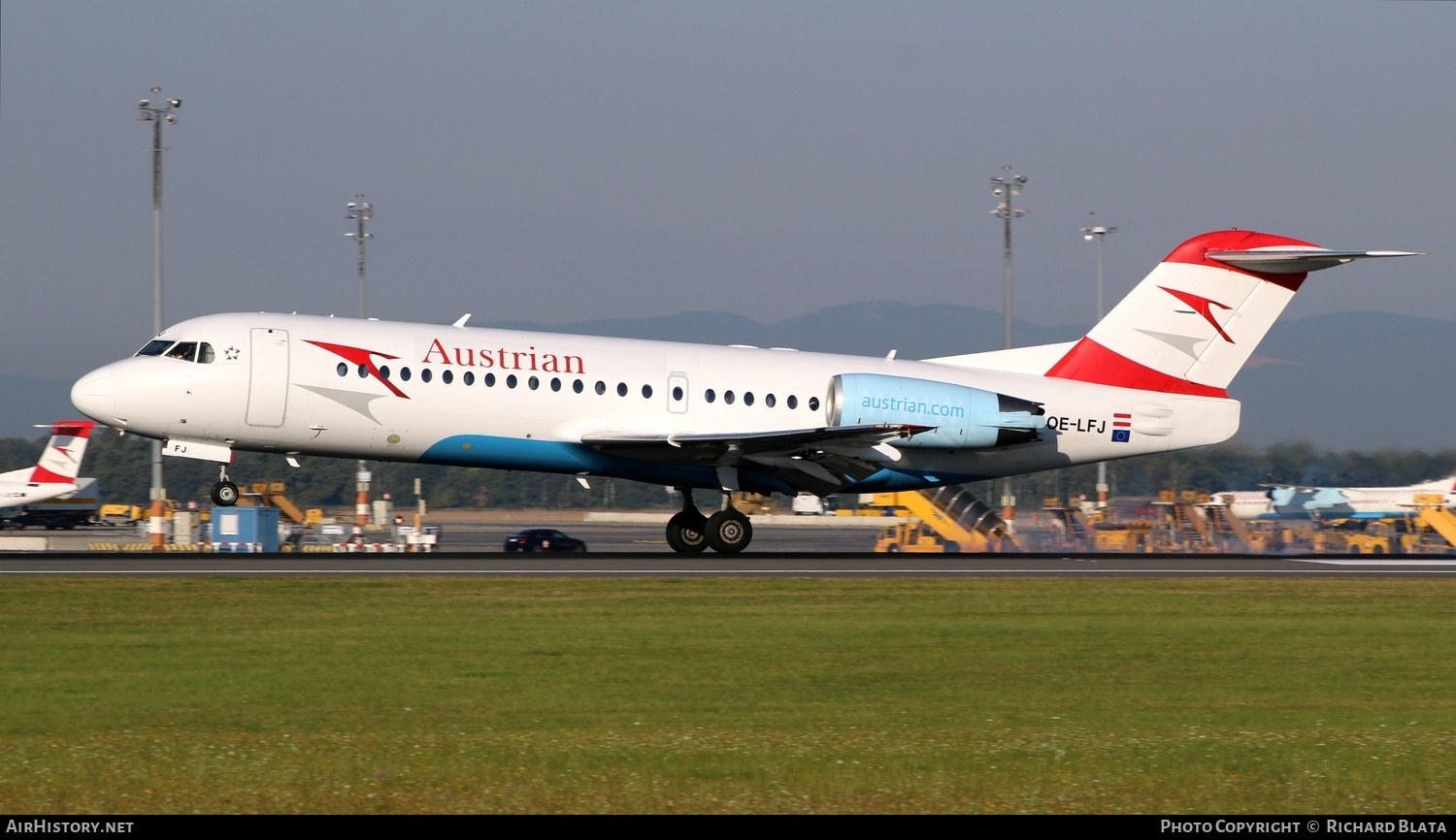Aircraft Photo of OE-LFJ | Fokker 70 (F28-0070) | Austrian Airlines | AirHistory.net #646284
