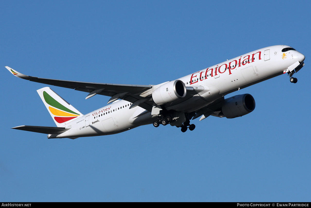 Aircraft Photo of ET-AWN | Airbus A350-941 | Ethiopian Airlines | AirHistory.net #646417