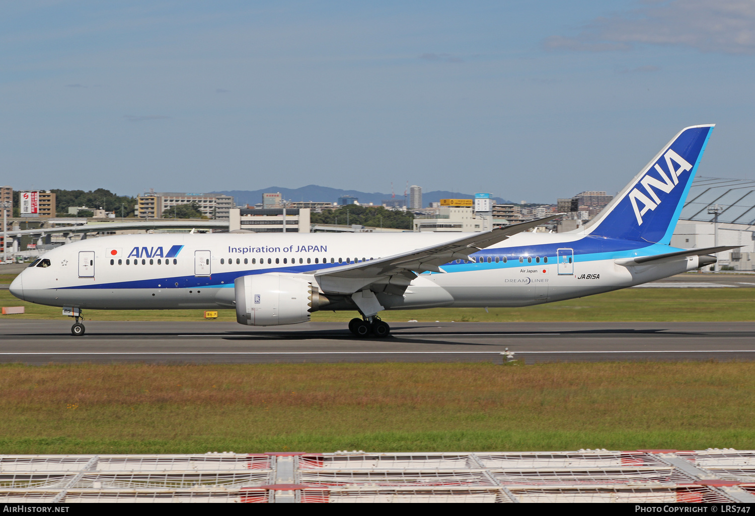 Aircraft Photo of JA815A | Boeing 787-8 Dreamliner | All Nippon Airways - ANA | AirHistory.net #646438