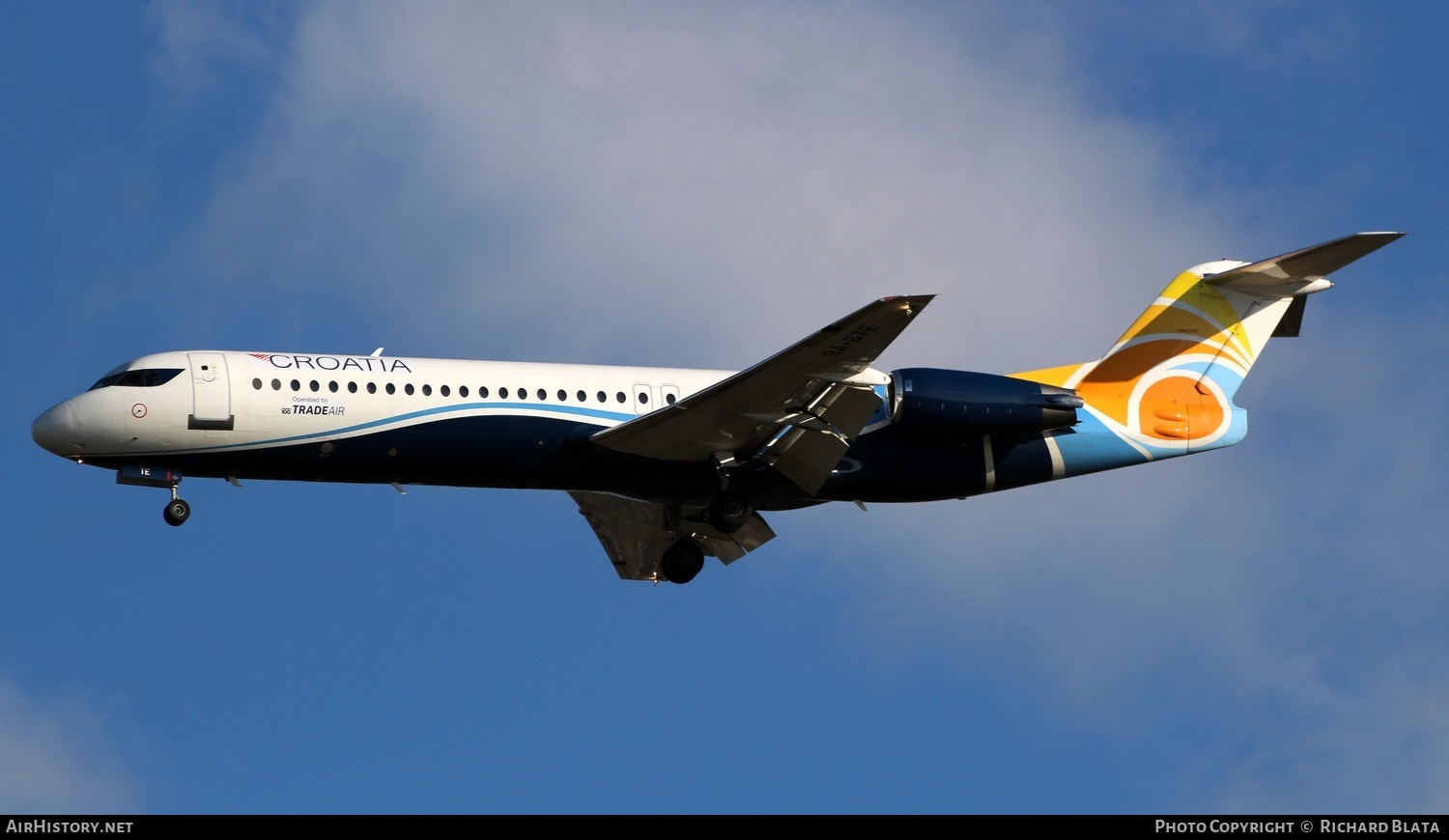 Aircraft Photo of 9A-BTE | Fokker 100 (F28-0100) | Croatia Airlines | AirHistory.net #646461