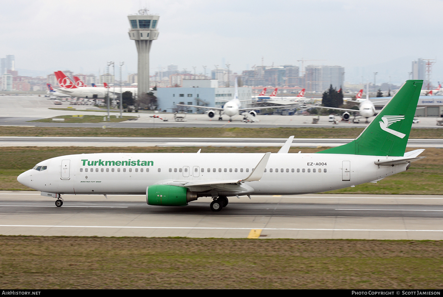 Aircraft Photo of EZ-A004 | Boeing 737-82K | Turkmenistan Airlines | AirHistory.net #646468