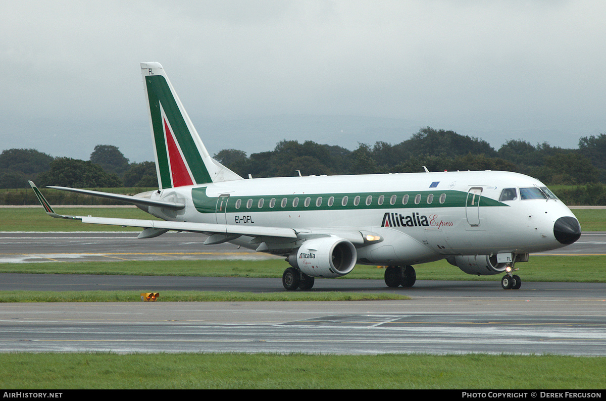 Aircraft Photo of EI-DFL | Embraer 170LR (ERJ-170-100LR) | Alitalia Express | AirHistory.net #646502