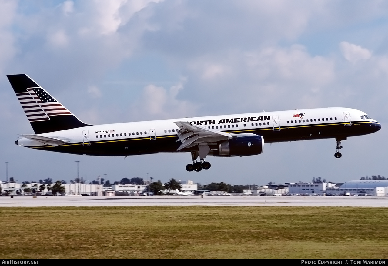 Aircraft Photo of N757NA | Boeing 757-23A | North American Airlines | AirHistory.net #646534