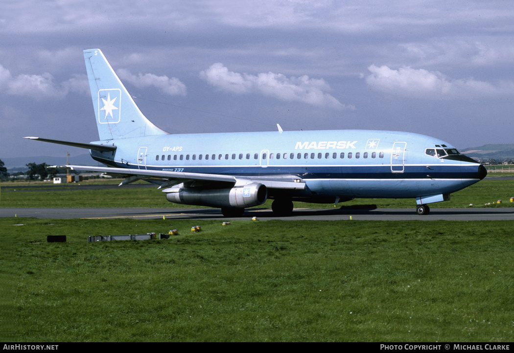 Aircraft Photo of OY-APS | Boeing 737-2L9/Adv | Maersk Air | AirHistory.net #646544