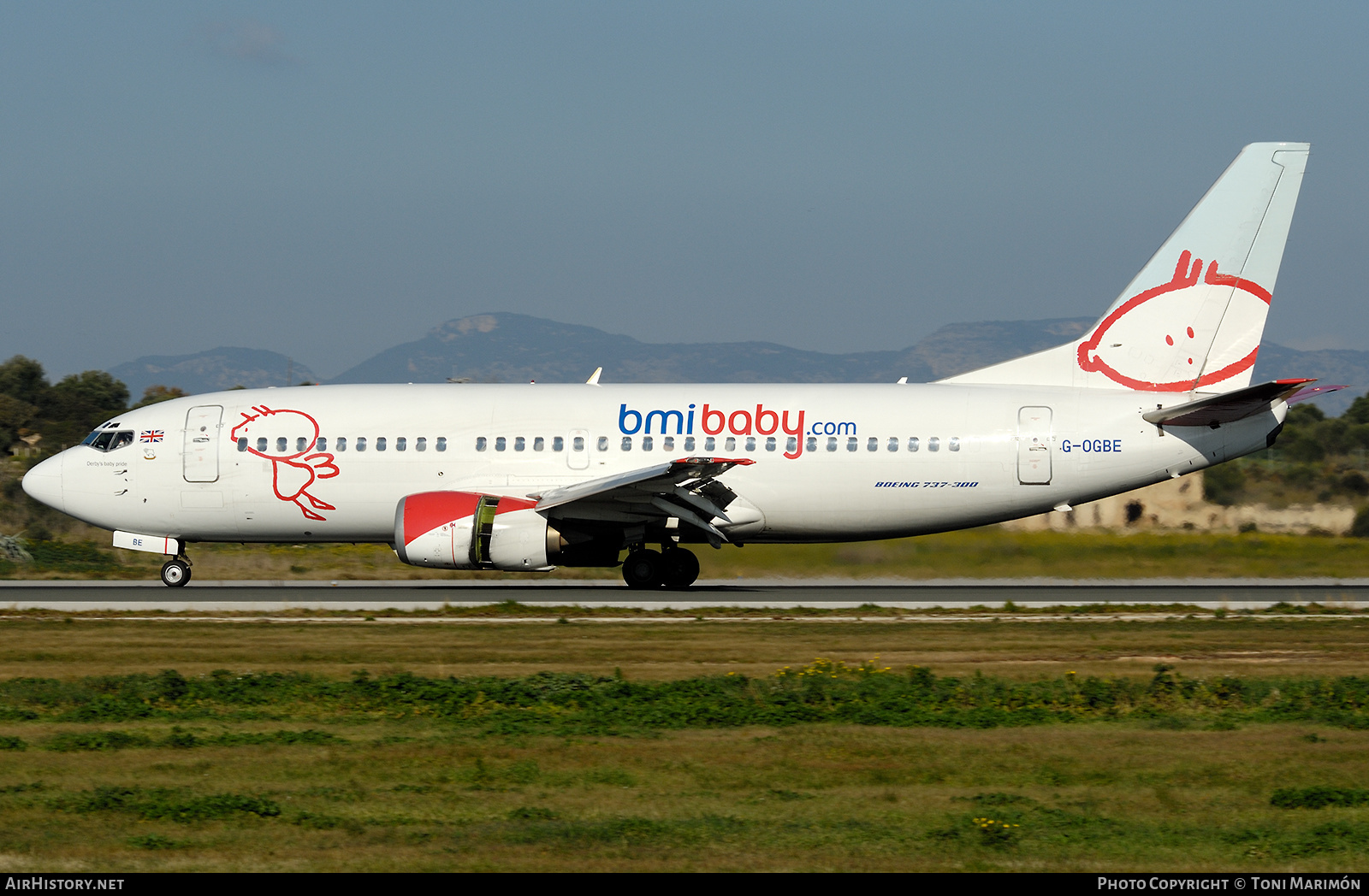Aircraft Photo of G-OGBE | Boeing 737-3L9 | Bmibaby | AirHistory.net #646553