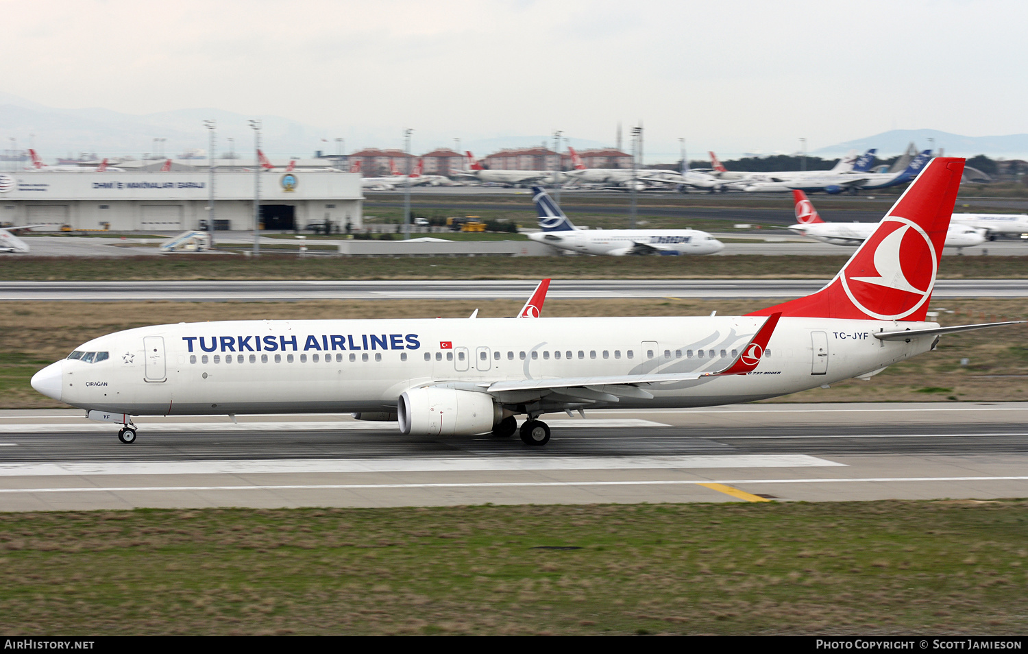 Aircraft Photo of TC-JYF | Boeing 737-9F2/ER | Turkish Airlines | AirHistory.net #646556