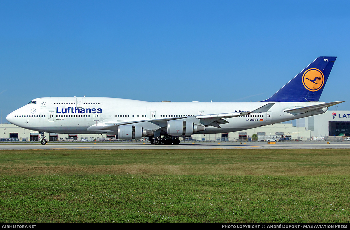 Aircraft Photo of D-ABVY | Boeing 747-430 | Lufthansa | AirHistory.net #646587