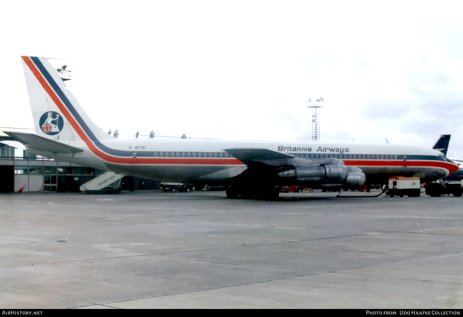 Aircraft Photo of G-AYSI | Boeing 707-373C | Britannia Airways | AirHistory.net #646598