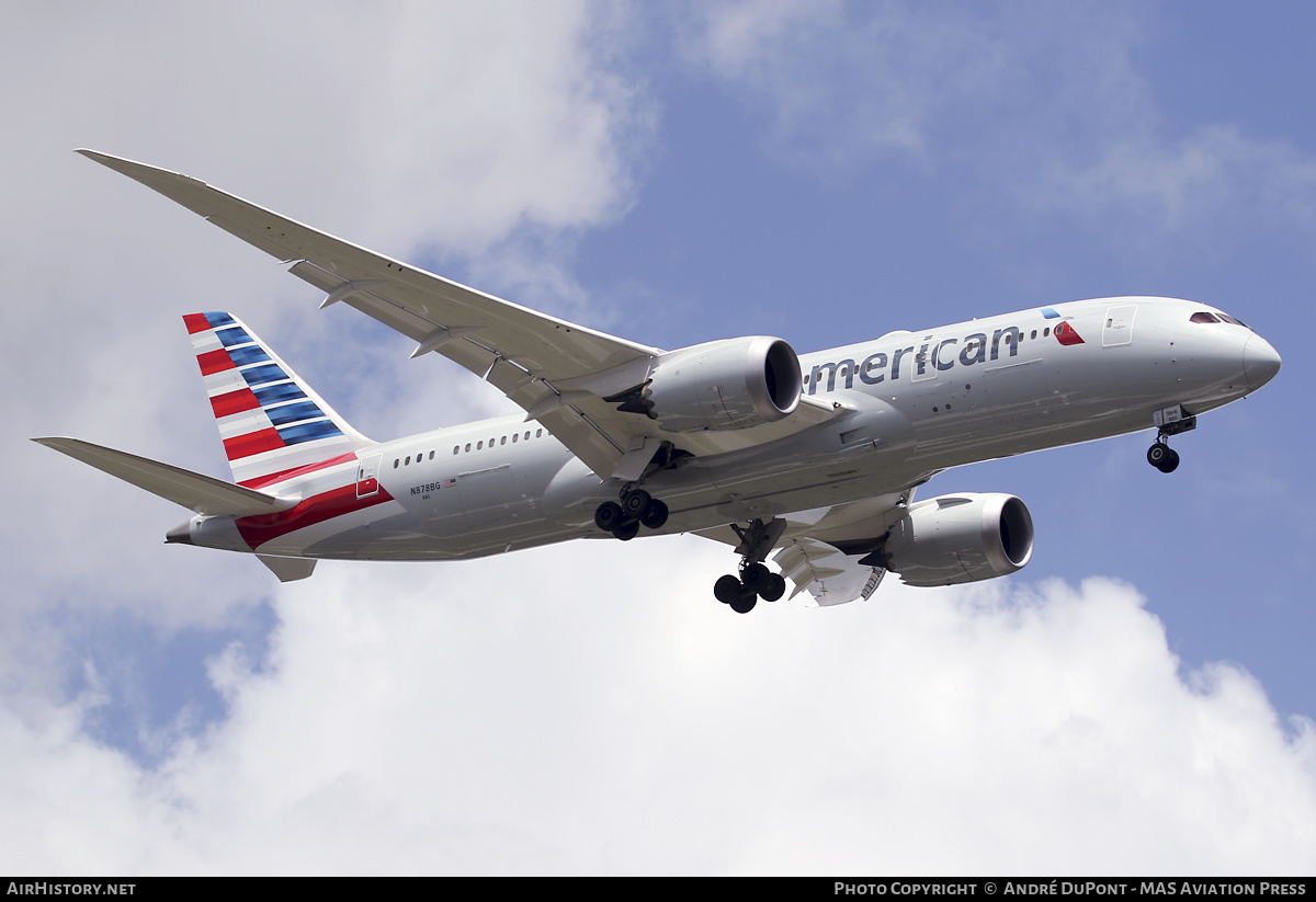 Aircraft Photo of N878BG | Boeing 787-8 Dreamliner | American Airlines | AirHistory.net #646617