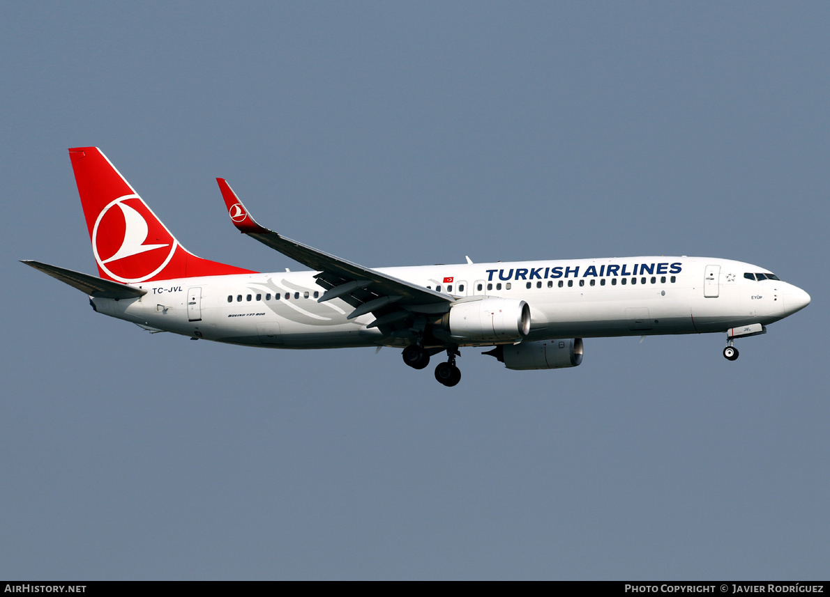 Aircraft Photo of TC-JVL | Boeing 737-8F2 | Turkish Airlines | AirHistory.net #646622