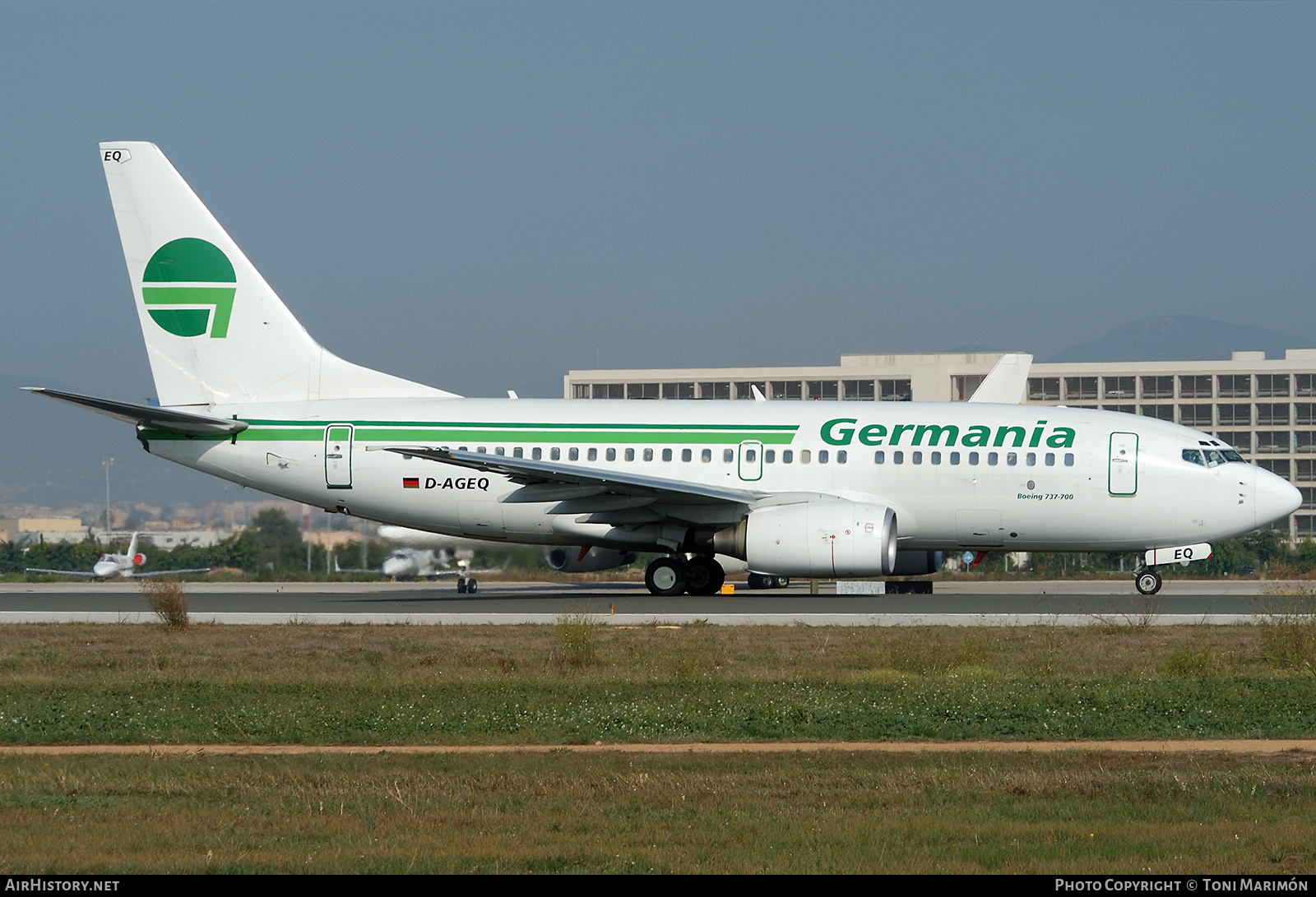 Aircraft Photo of D-AGEQ | Boeing 737-75B | Germania | AirHistory.net #646624