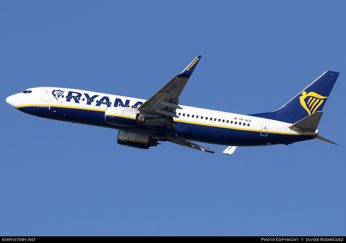 Aircraft Photo of 9H-QER | Boeing 737-8AS | Ryanair | AirHistory.net #646628