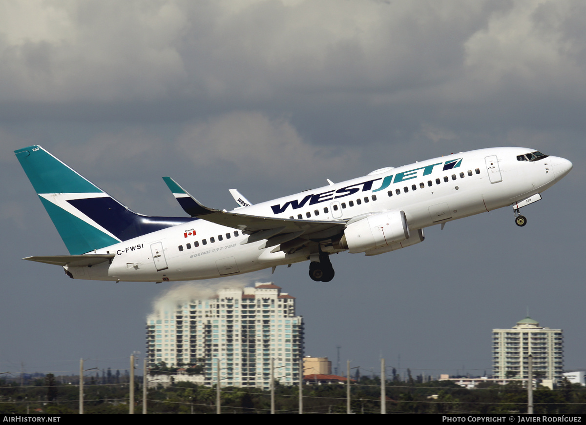 Aircraft Photo of C-FWSI | Boeing 737-7CT | WestJet | AirHistory.net #646678