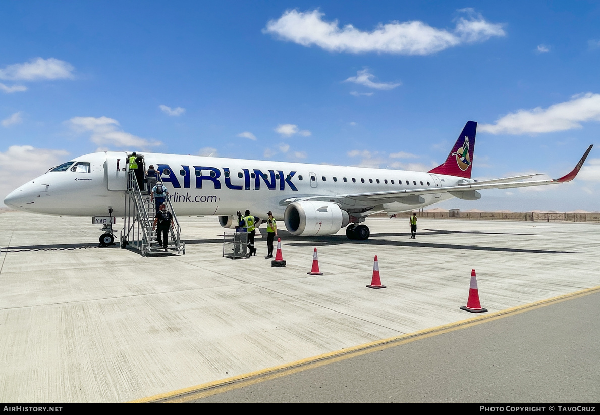 Aircraft Photo of ZS-YAR | Embraer 190AR (ERJ-190-100IGW) | Airlink | AirHistory.net #646709