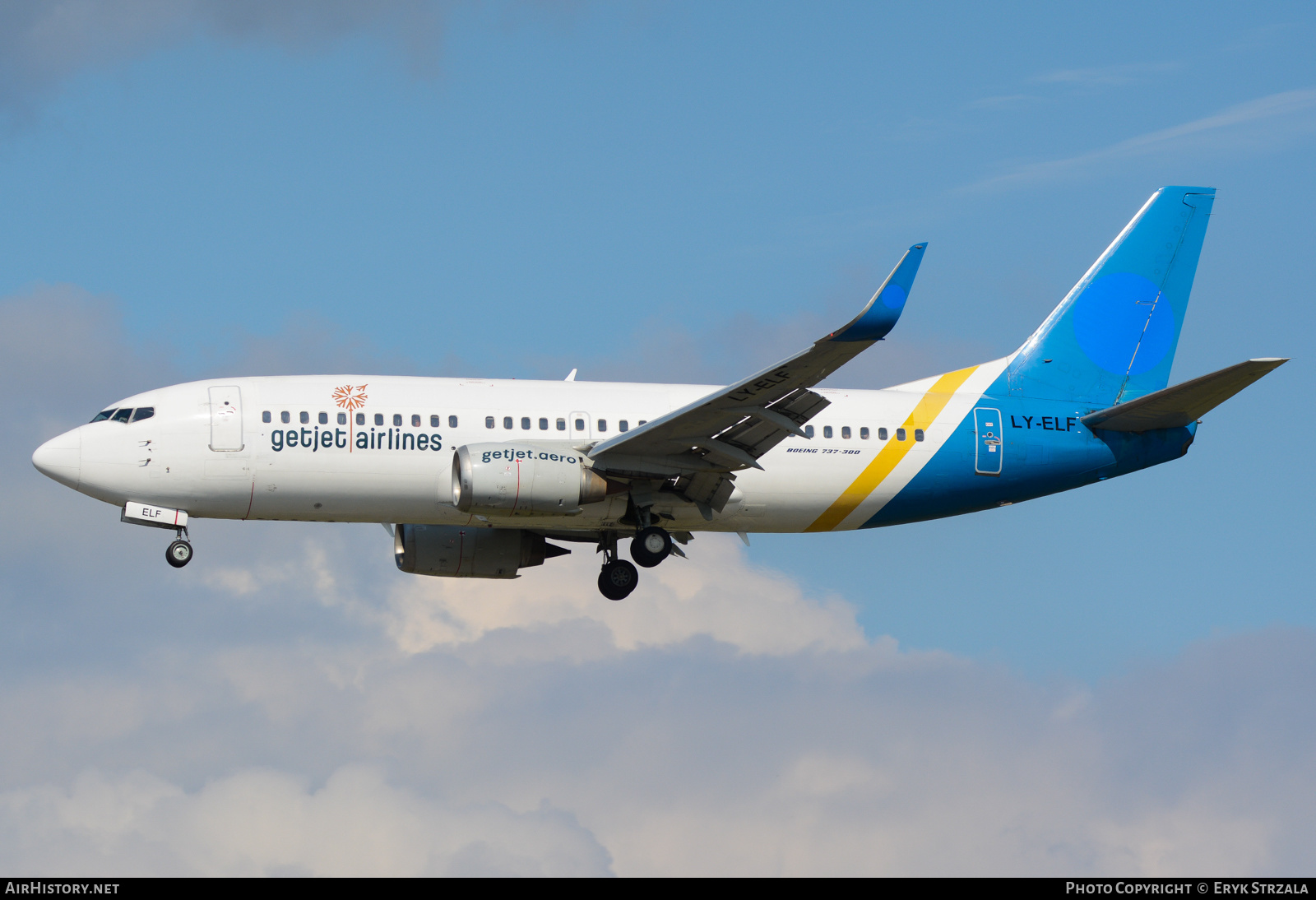 Aircraft Photo of LY-ELF | Boeing 737-36N | GetJet Airlines | AirHistory.net #646724