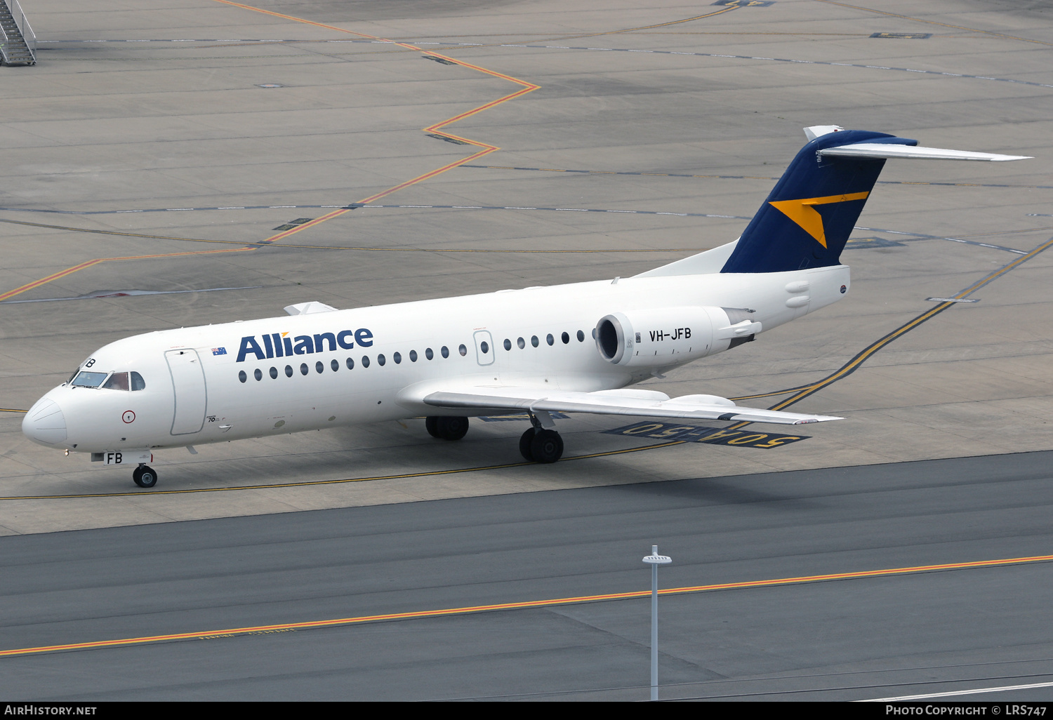 Aircraft Photo of VH-JFB | Fokker 70 (F28-0070) | Alliance Airlines | AirHistory.net #646754