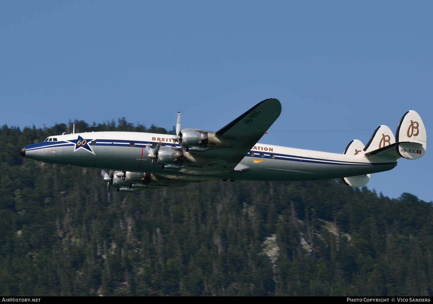 Aircraft Photo of HB-RSC | Lockheed L-1049F Super Constellation | Breitling | AirHistory.net #646767