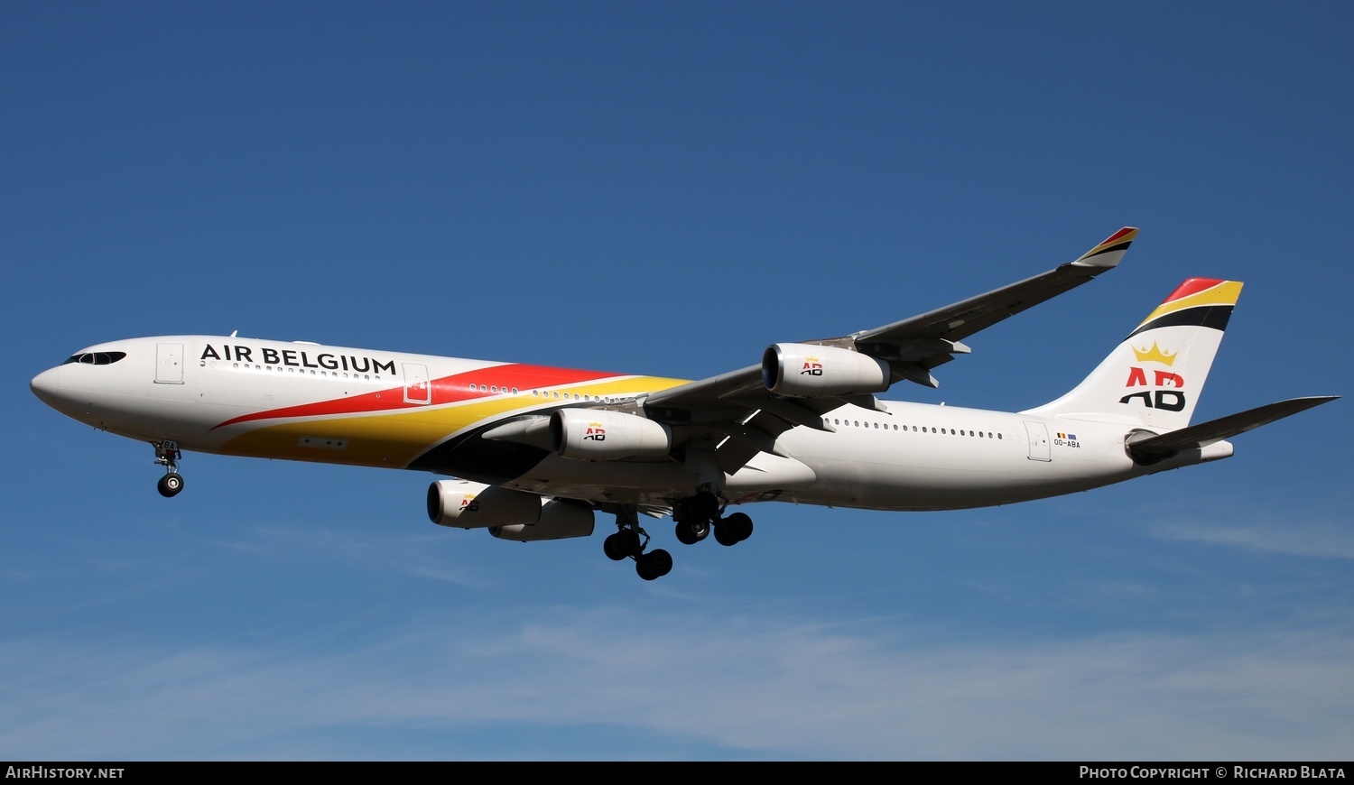 Aircraft Photo of OO-ABA | Airbus A340-313 | Air Belgium | AirHistory.net #646803