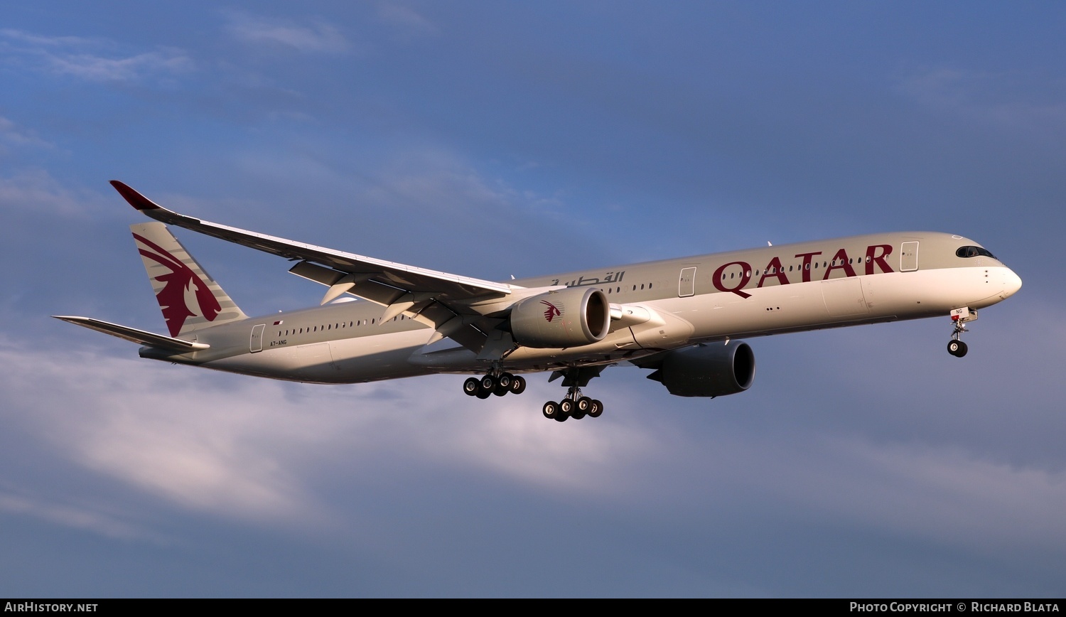 Aircraft Photo of A7-ANG | Airbus A350-1041 | Qatar Airways | AirHistory.net #646820