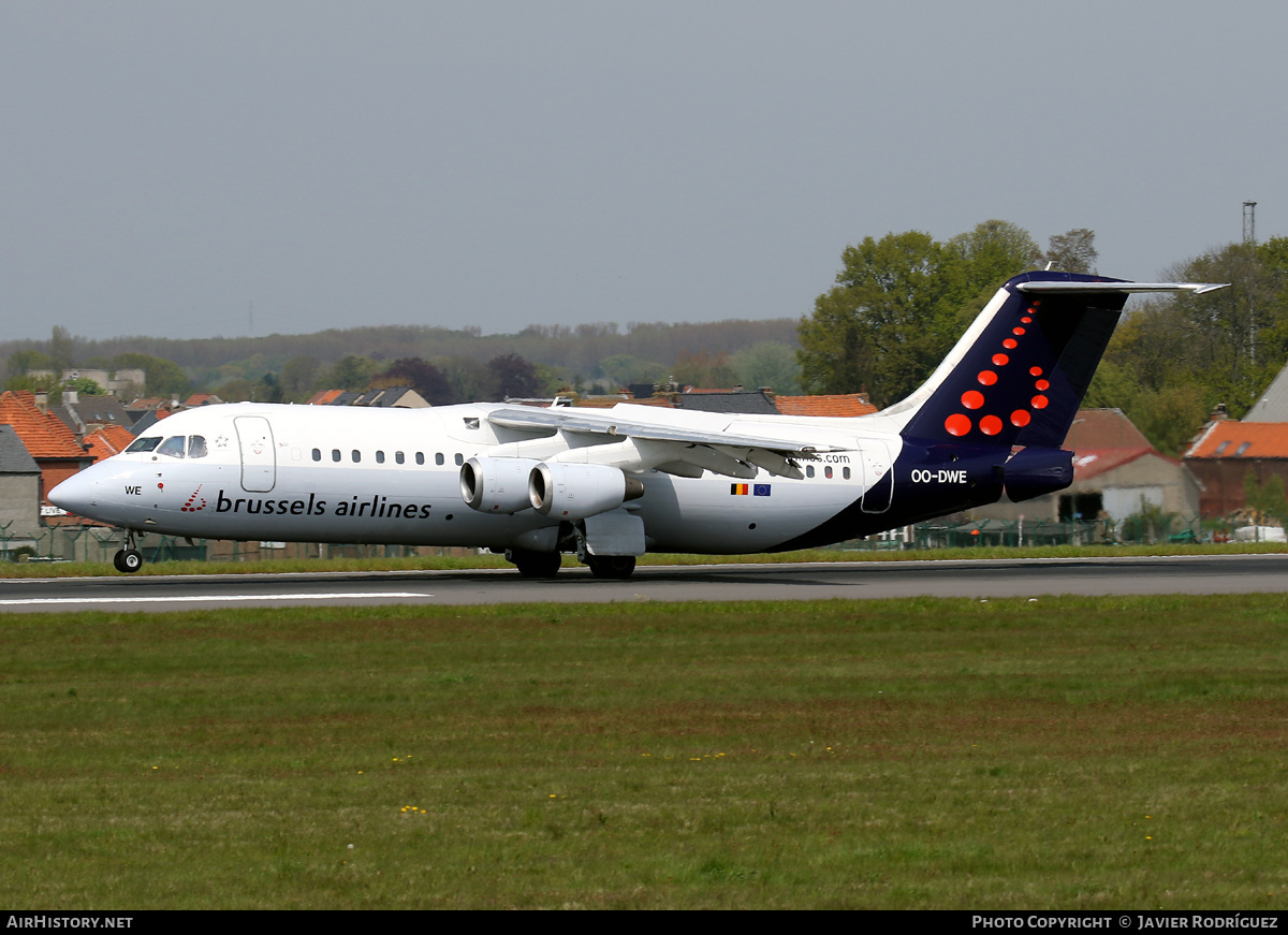 Aircraft Photo of OO-DWE | British Aerospace Avro 146-RJ100 | Brussels Airlines | AirHistory.net #646929