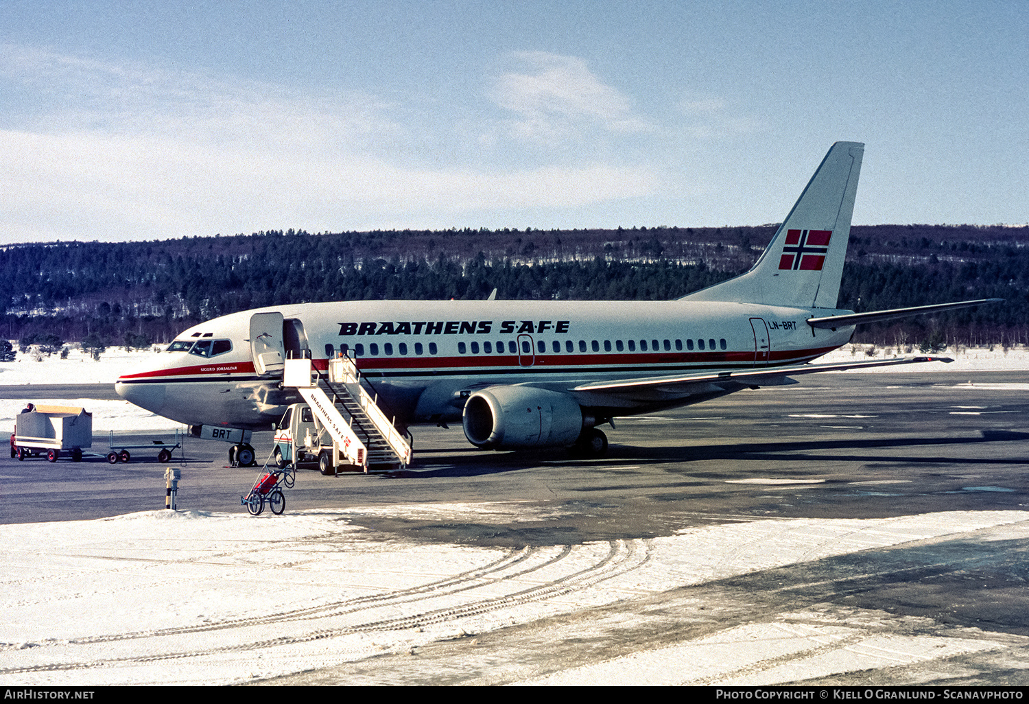 Aircraft Photo of LN-BRT | Boeing 737-505 | Braathens SAFE | AirHistory.net #646951