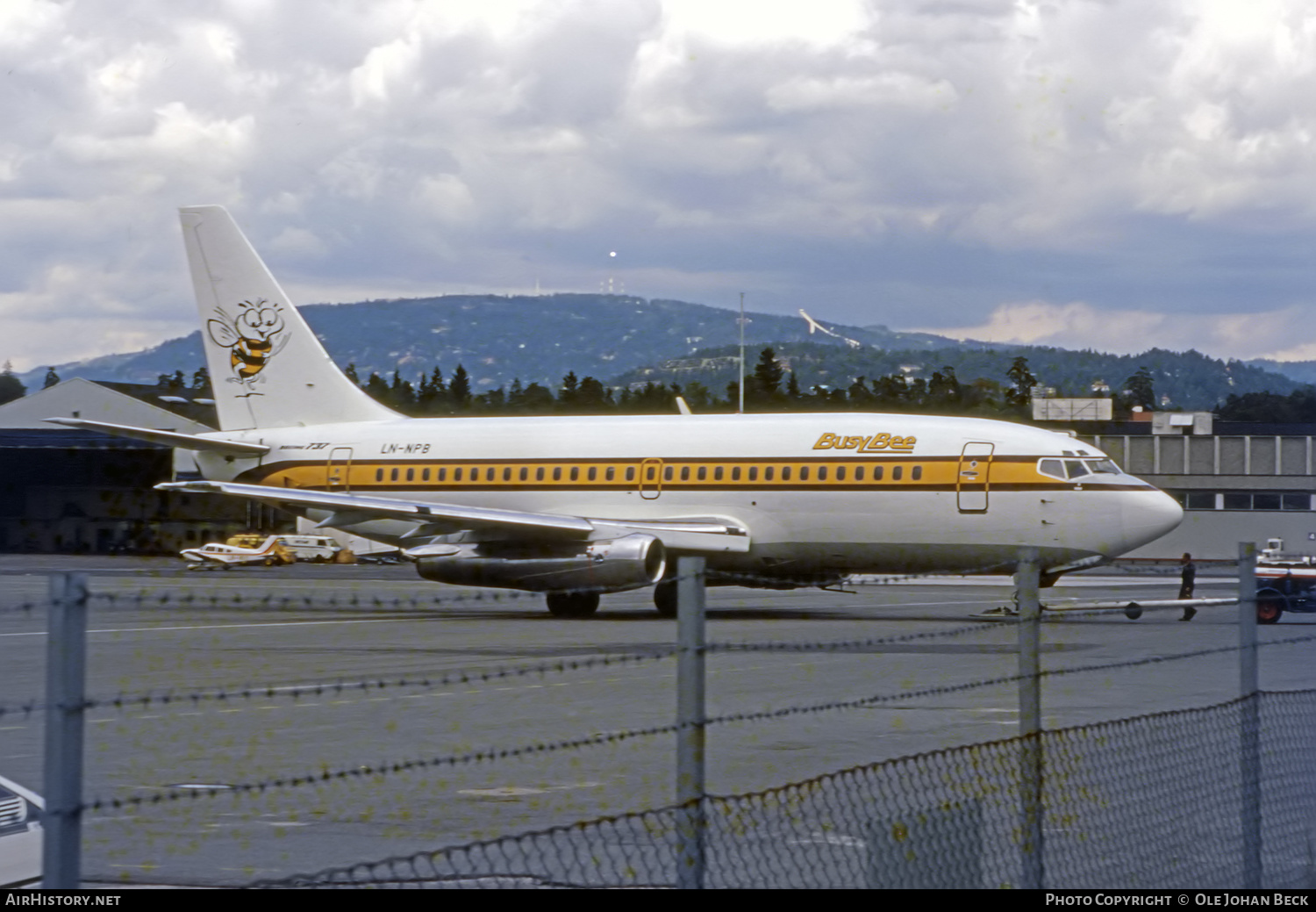 Aircraft Photo of LN-NPB | Boeing 737-2R4C/Adv | Busy Bee of Norway | AirHistory.net #647106
