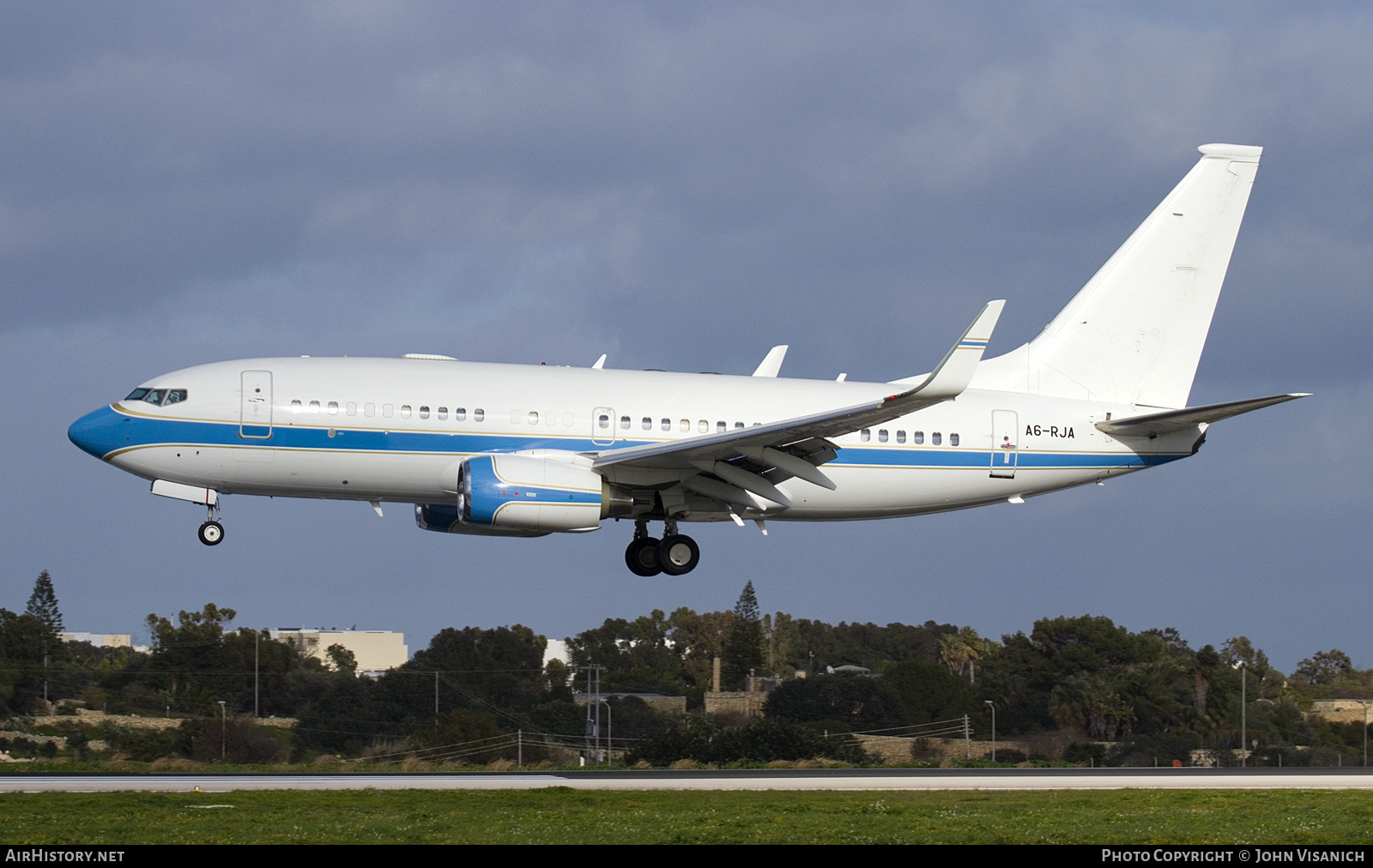 Aircraft Photo of A6-RJA | Boeing 737-7KK BBJ | AirHistory.net #647158