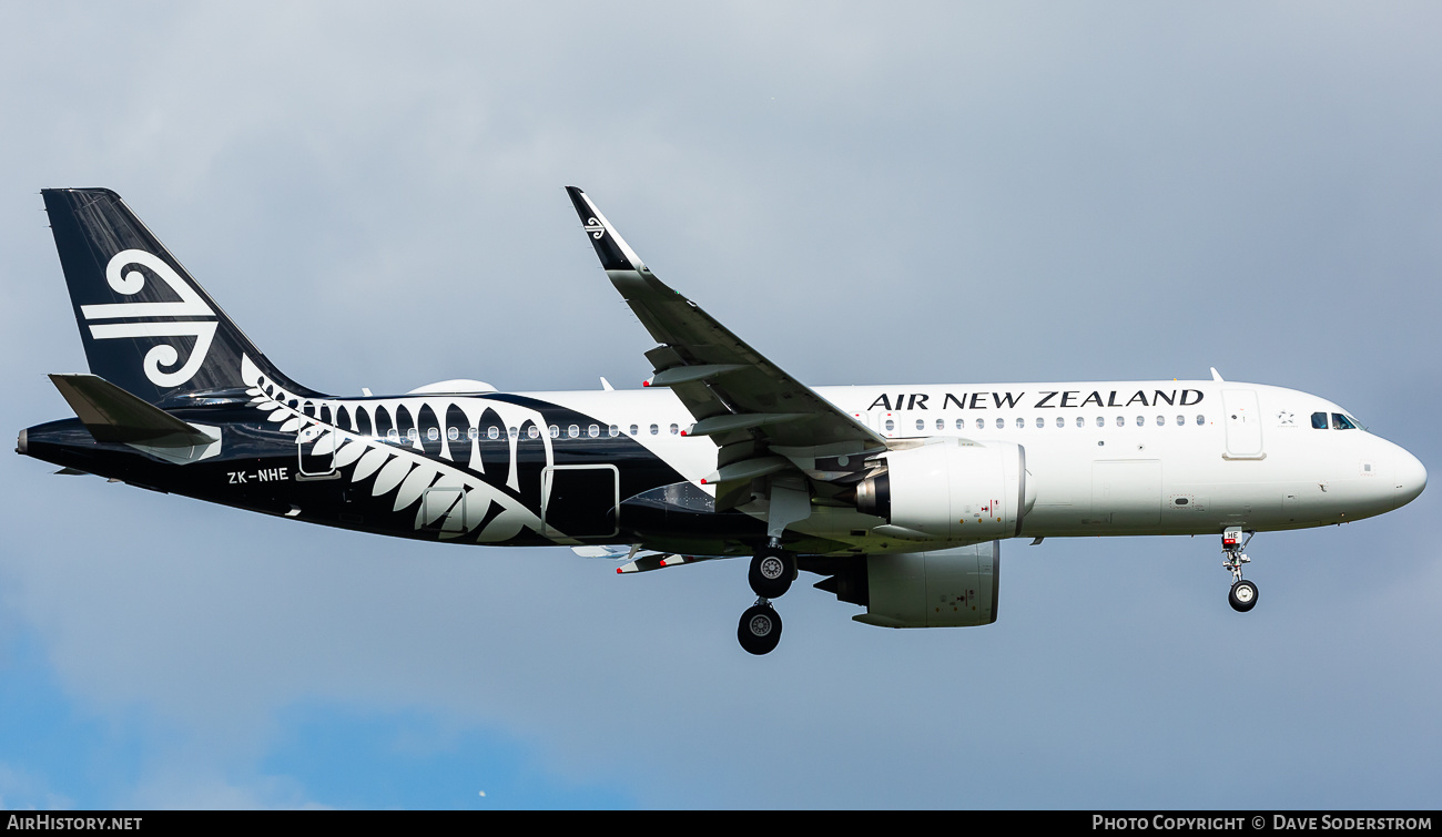 Aircraft Photo of ZK-NHE | Airbus A320-271N | Air New Zealand | AirHistory.net #647212