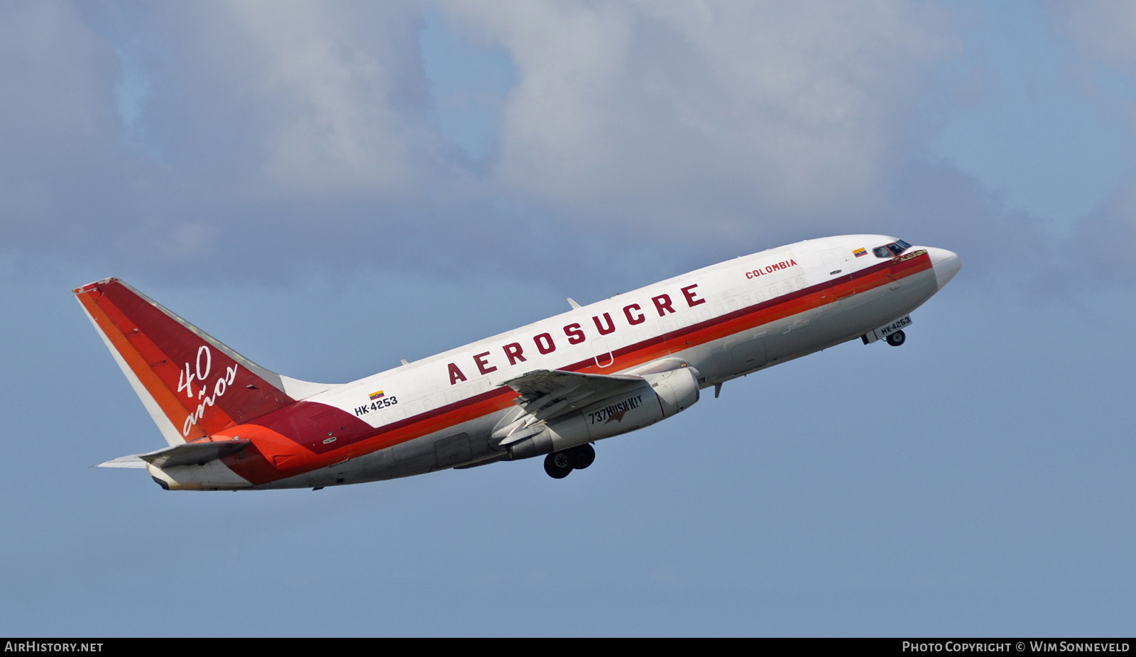 Aircraft Photo of HK-4253 | Boeing 737-2H6C/Adv | Aerosucre | AirHistory.net #647298