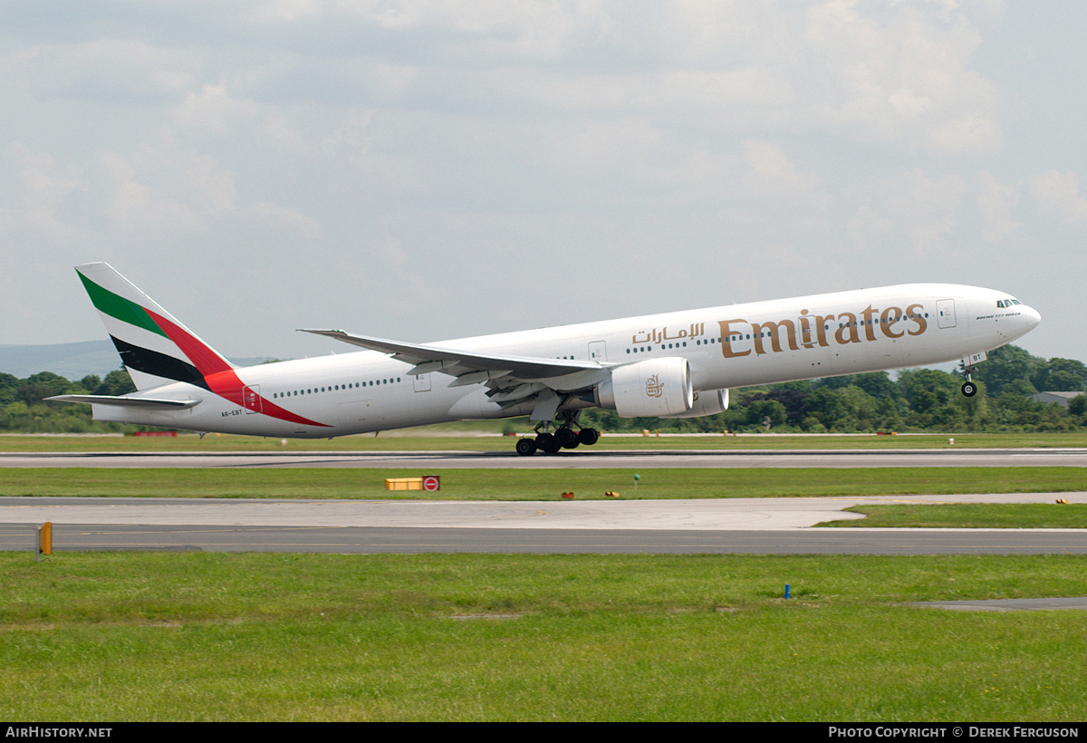 Aircraft Photo of A6-EBT | Boeing 777-31H/ER | Emirates | AirHistory.net #647313
