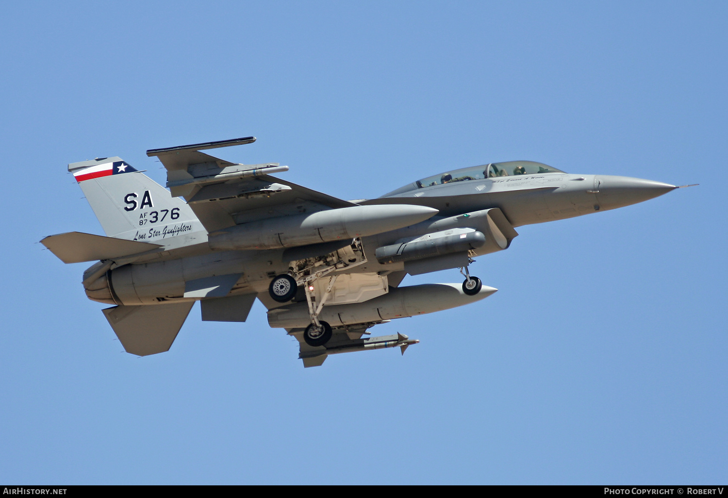 Aircraft Photo of 87-0376 / AF87-376 | General Dynamics F-16D Barak | USA - Air Force | AirHistory.net #647346