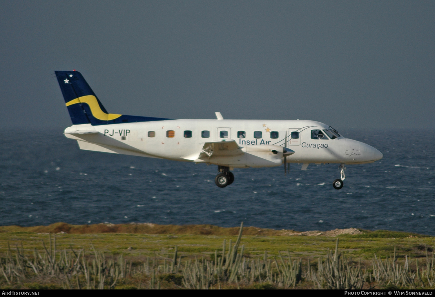 Aircraft Photo of PJ-VIP | Embraer EMB-110P1 Bandeirante | Insel Air | AirHistory.net #647358