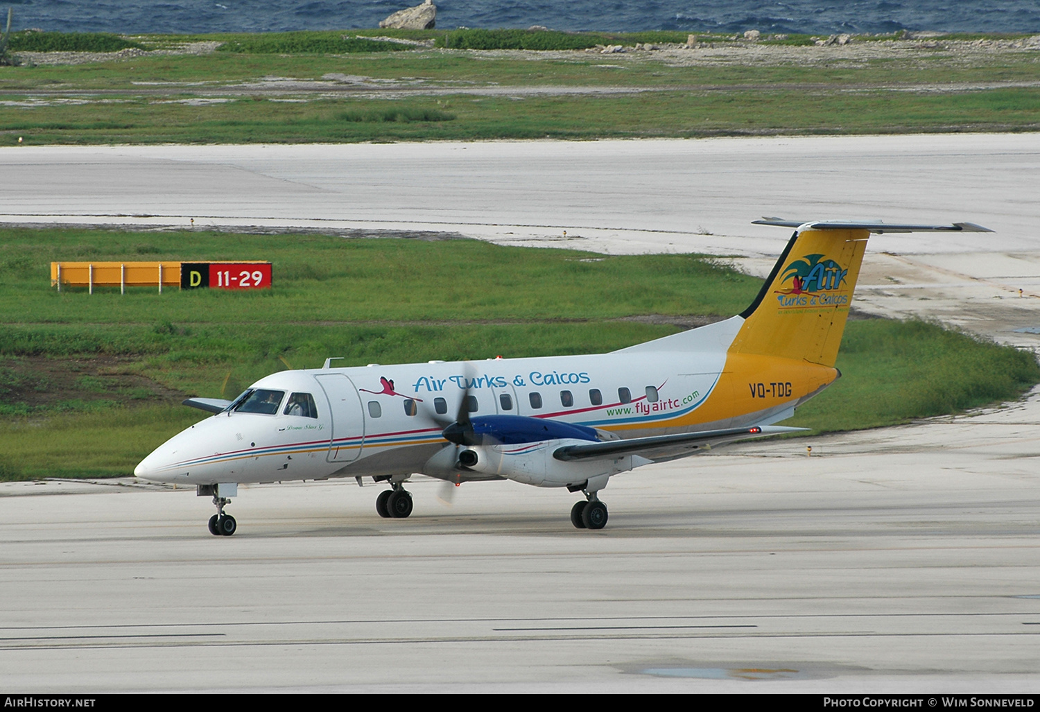 Aircraft Photo of VQ-TDG | Embraer EMB-120RT Brasilia | Air Turks & Caicos | AirHistory.net #647372