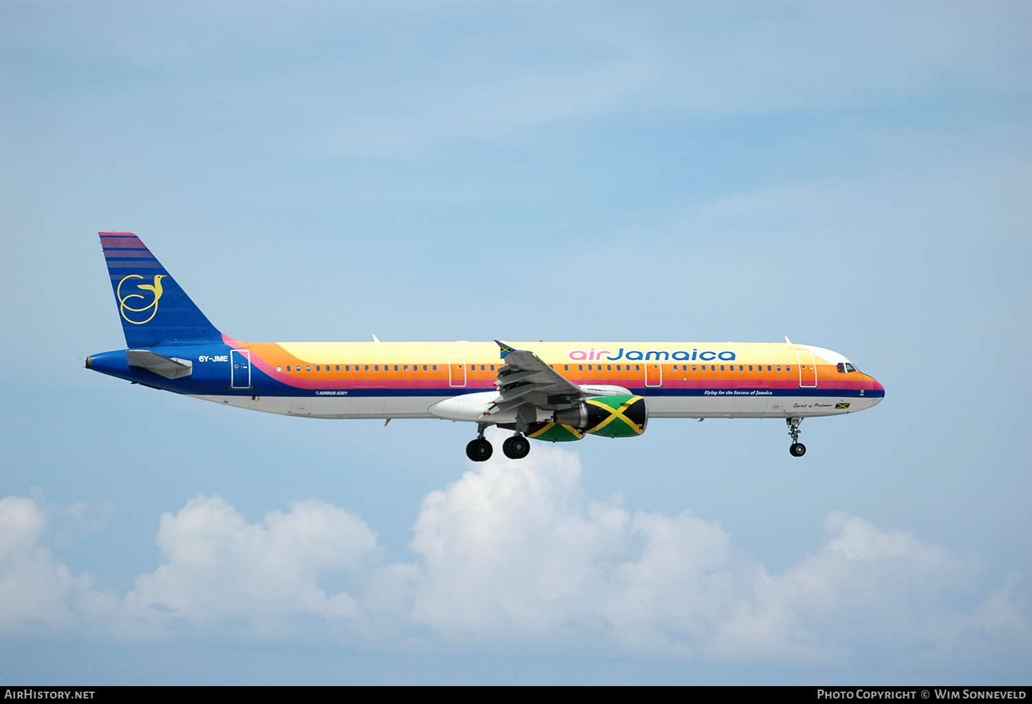 Aircraft Photo of 6Y-JME | Airbus A321-211 | Air Jamaica | AirHistory.net #647382