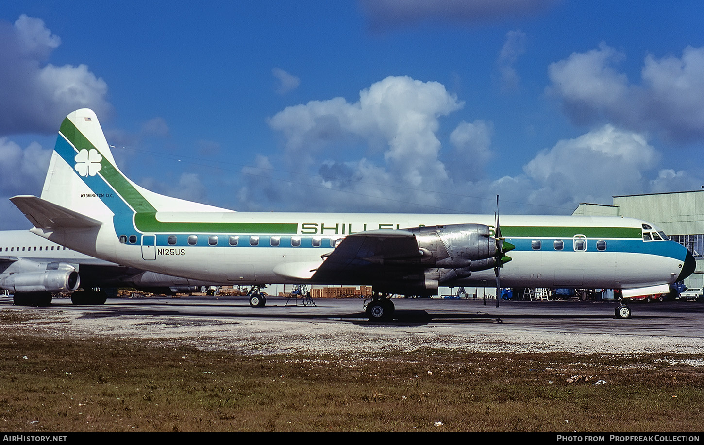 Aircraft Photo of N125US | Lockheed L-188C Electra | Shillelaghs | AirHistory.net #647397