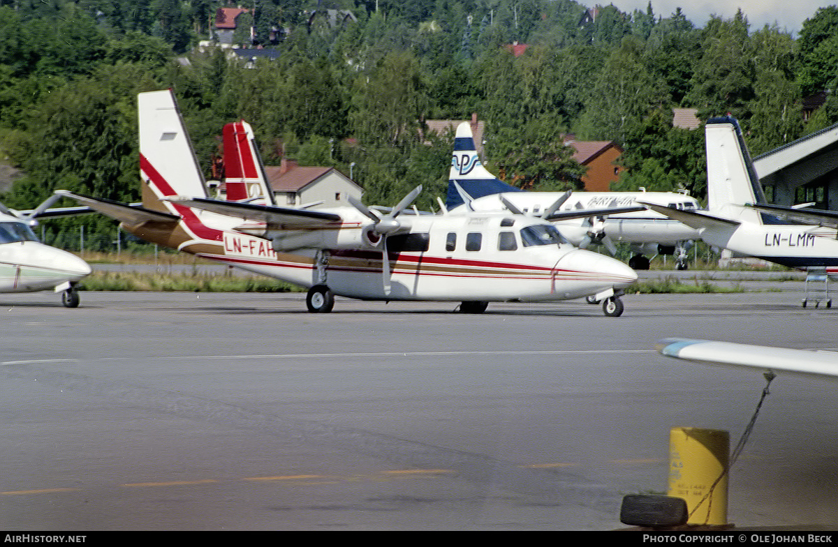 Aircraft Photo of LN-FAH | Rockwell 690B Turbo Commander | FW - Fjellanger Widerøe | AirHistory.net #647418