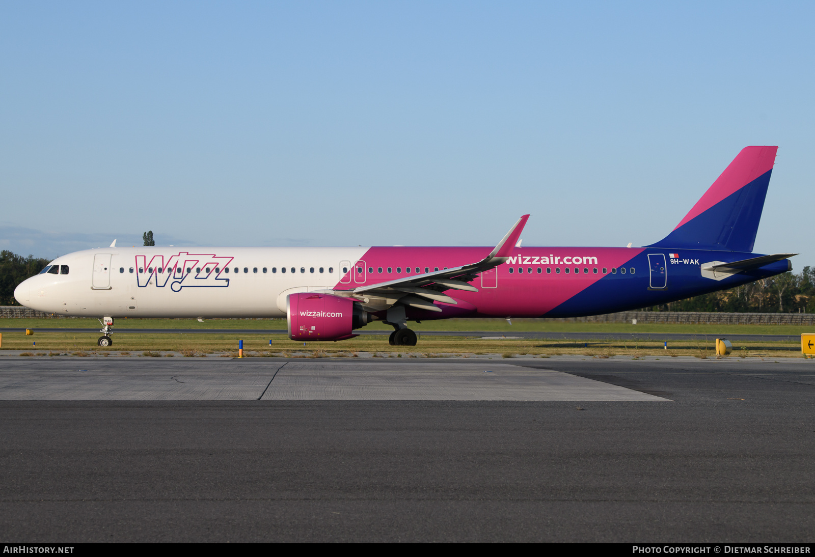 Aircraft Photo of 9H-WAK | Airbus A321-271NX | Wizz Air | AirHistory.net #647449