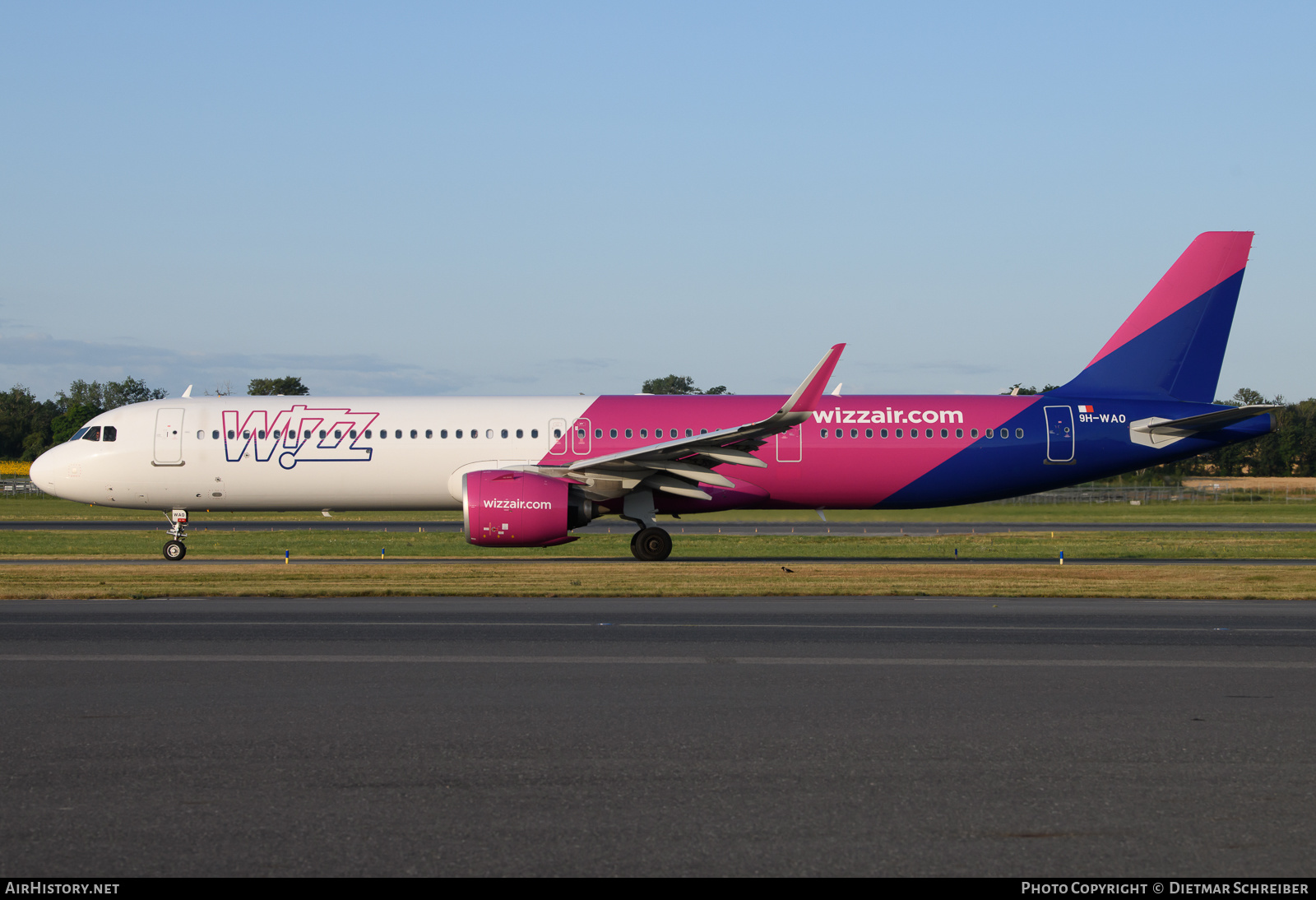 Aircraft Photo of 9H-WAO | Airbus A321-271NX | Wizz Air | AirHistory.net #647454