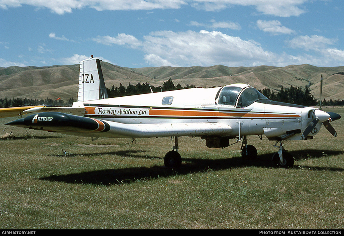 Aircraft Photo of ZK-DZA / DZA | Fletcher FU-24-950 | Rowley Aviation | AirHistory.net #647553