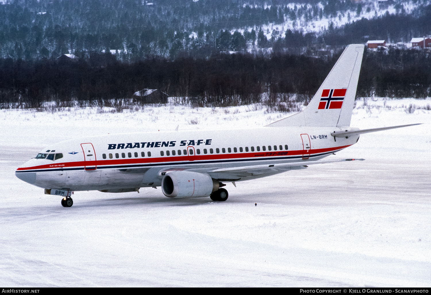 Aircraft Photo of LN-BRM | Boeing 737-505 | Braathens SAFE | AirHistory.net #647593